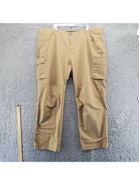Cabelas Pants Mens 48x32 Tan Classic Fit Cargo Utility Style With Pockets
